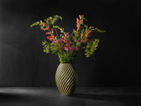 Bitz Morsø River Vase 26 Cm Greyish Blue