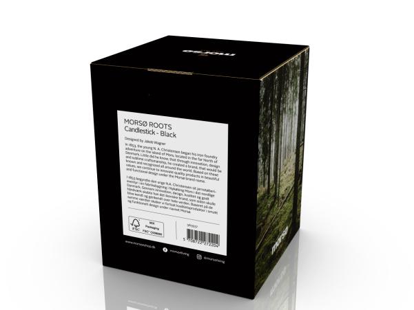 Bitz Morsø Roots Candlestick 3 Candles Black