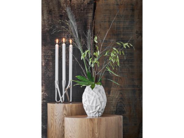 Bitz Morsø Roots Candlestick 3 Candles Chrome