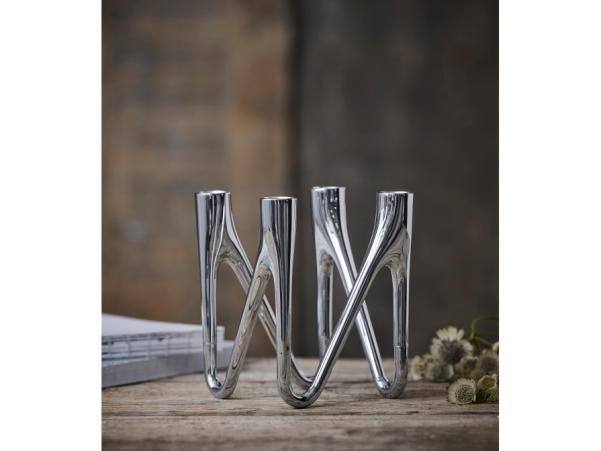 Bitz Morsø Roots Candlestick 4 Candles Chrome