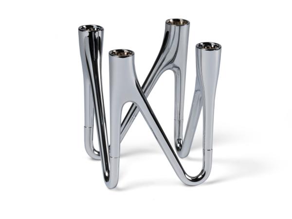 bitz Morsø Roots Candlestick 4 candles Chrome