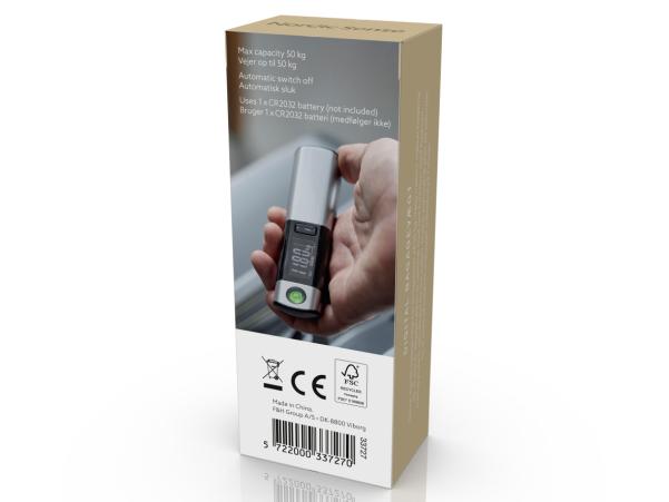 Bitz Nordic Sense Luggage Scale Silver/Black