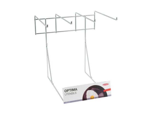 bitz Optima table display – grey metal