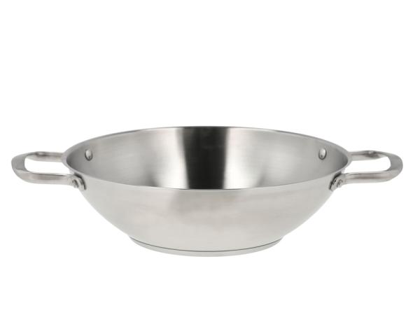 bitz Pillivuyt Gourmet Roya Wok Dia 28 cm Steel