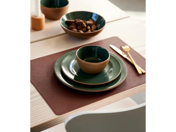 Bitz BITZ Placemat 46 X 33 Cm 4 Pcs Pine Green/Dark Brown