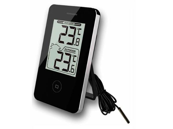 bitz Plus termometre Inde & ude Termometer Sort