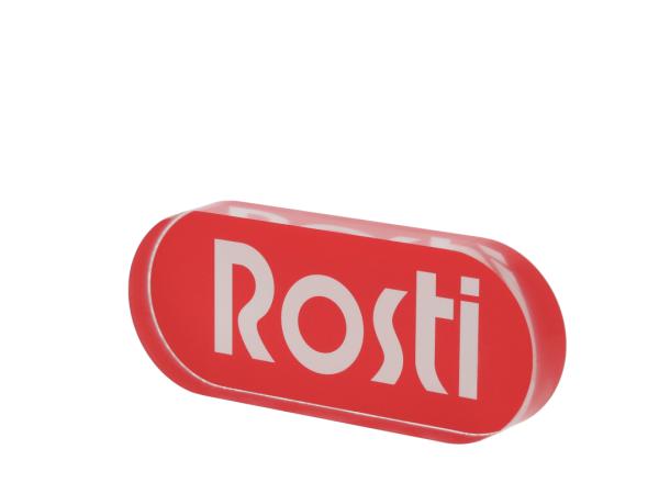 bitz Rosti logo block – made of acrylic