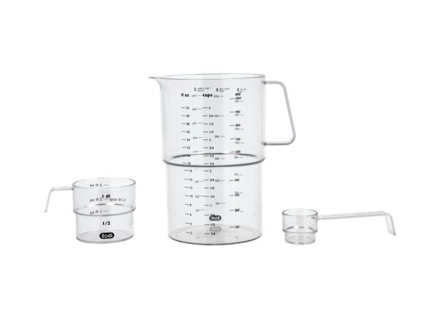 bitz Rosti Mensura Measuring set 3 pcs Clear