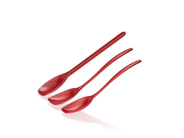 Bitz Rosti NEW Classic Pot Spoon Set 3 Parts Red
