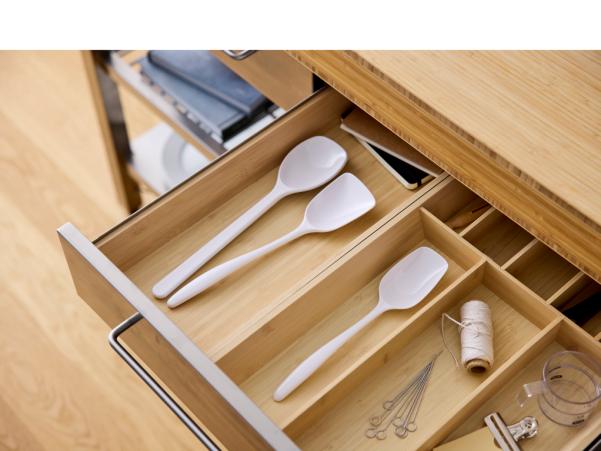 Bitz Rosti NEW Classic Pot Spoon Set 3 Parts White