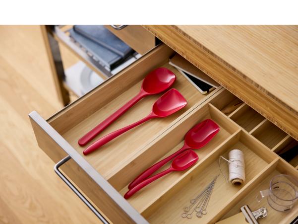 Bitz Rosti NEW Classic Pot Spoon Set 4 Parts Red