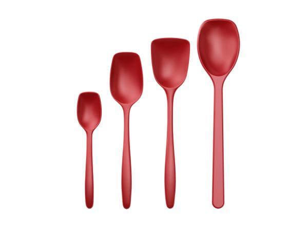 bitz Rosti NEW Classic Pot spoon set 4 parts Red