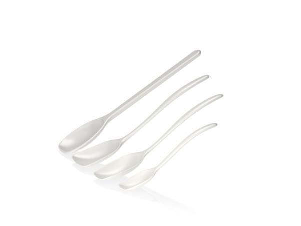 Bitz Rosti NEW Classic Pot Spoon Set 4 Parts White
