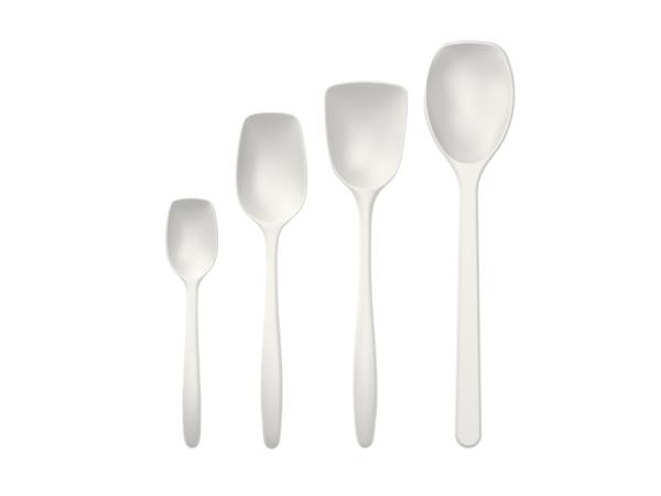 bitz Rosti NEW Classic Pot spoon set 4 parts White