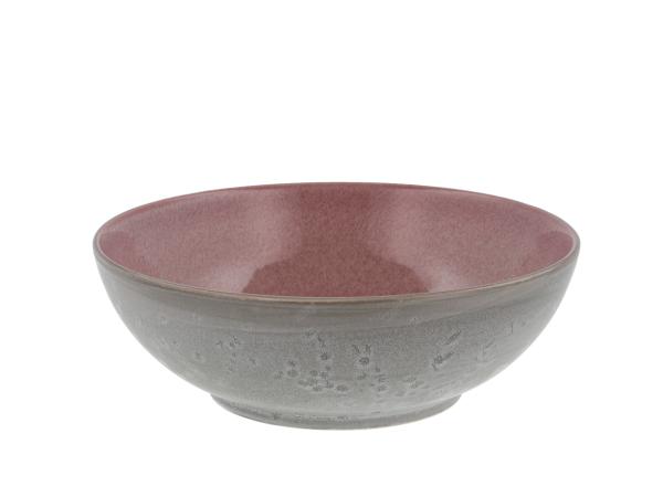 bitz BITZ Salad bowl Dia. 30 x 10 cm Grey/Light pink
