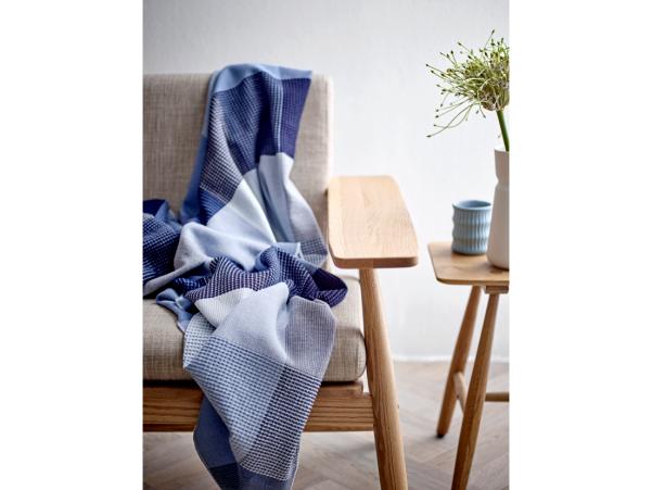 Bitz Södahl Artisan Throw 130 X 170 Cm Navy Blue