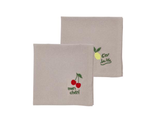 bitz Södahl Bistro Napkins 40 x 40 cm 2 pcs Green