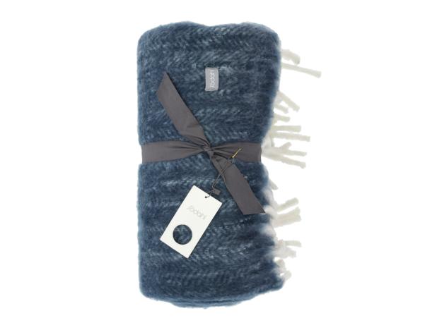 Bitz Södahl Brushed Throw 150 X 200 Cm Indigo