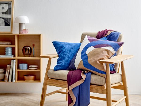 Bitz Södahl Collage Cushion 45 X 45 Cm Royal Blue