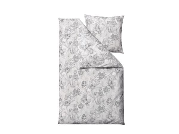 bitz Södahl Foliage Bed linen 155 x 220 cm Grey DE