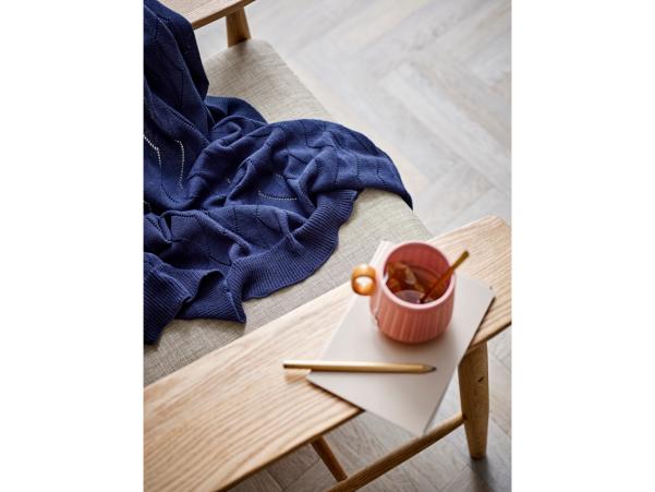 Bitz Södahl Gentle Throw 130 X 170 Cm Navy Blue