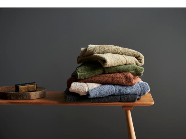 Bitz Södahl Line Towel 70 X 140 Cm Eucalyptus