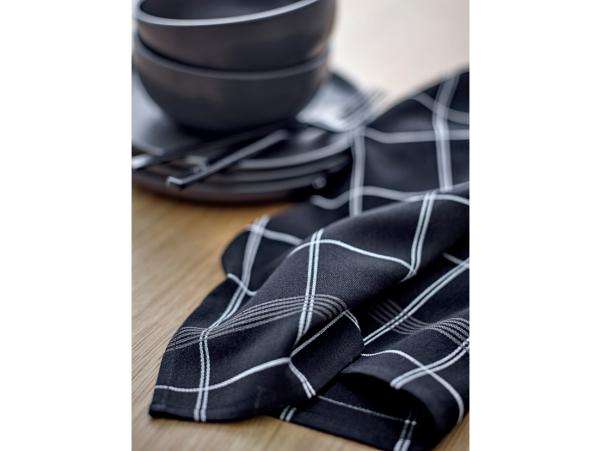 Bitz Södahl Minimal Tea Towel 50 X 70 Cm Black