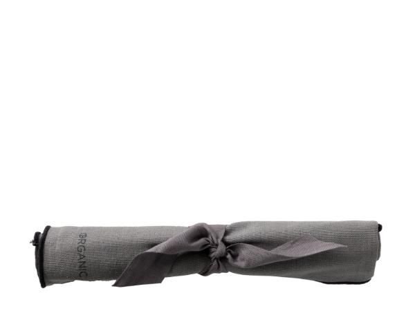 bitz BITZ/Södahl ORGANIC Fabric napkin 50 x 50 cm 2 pcs Grey/Black