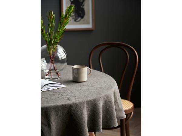 Bitz Södahl Pure Linen Tablecloth Dia 160 Cm Earth