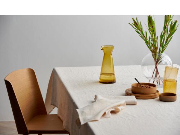 Bitz Södahl Pure Linen Tablecloth Dia 160 Cm Ecru