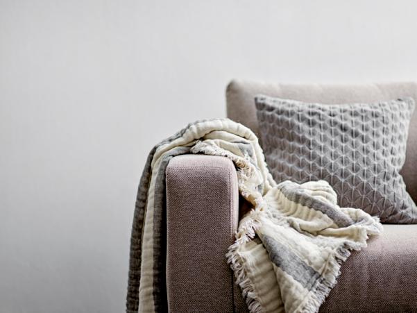 Bitz Södahl Scallop Cushion 45 X 45 Cm Grey