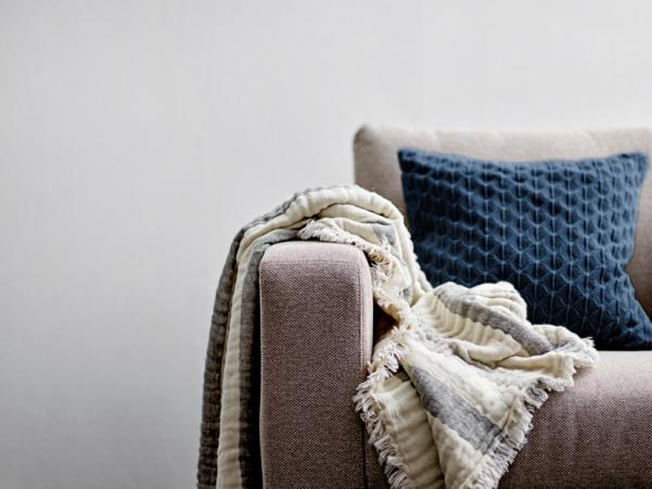 Bitz Södahl Scallop Cushion 45 X 45 Cm Indigo