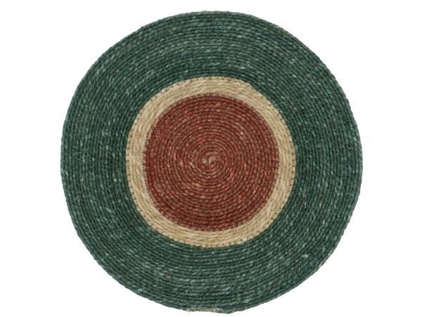 bitz Södahl Sun Placemat Dia 35 cm Pine green