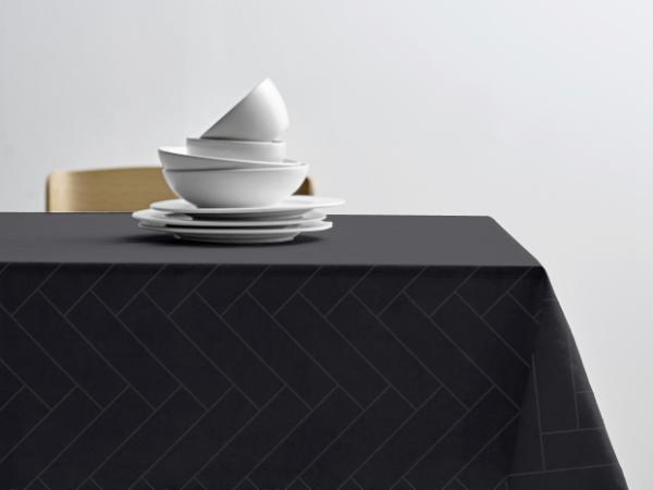 bitz Södahl Tiles Damask Tablecloth Dia 180 cm Ash