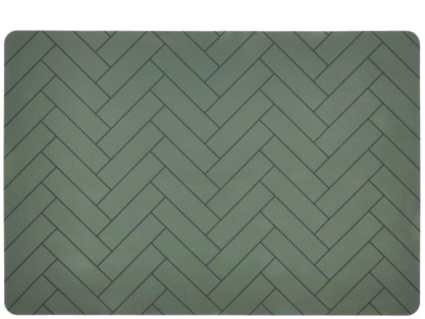 bitz Södahl Tiles Placemat 33 x 48 cm Forest green