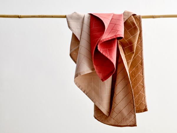 Bitz Södahl Tiles Tea Towel 50 X 70 Cm Beige