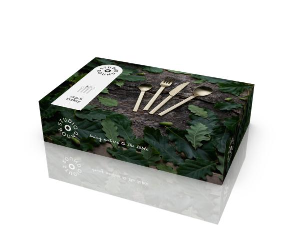 Bitz Studio Round Storm Cutlery Set 16 Parts Honey