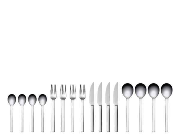bitz Studio Round Storm Cutlery set 16 parts Steel