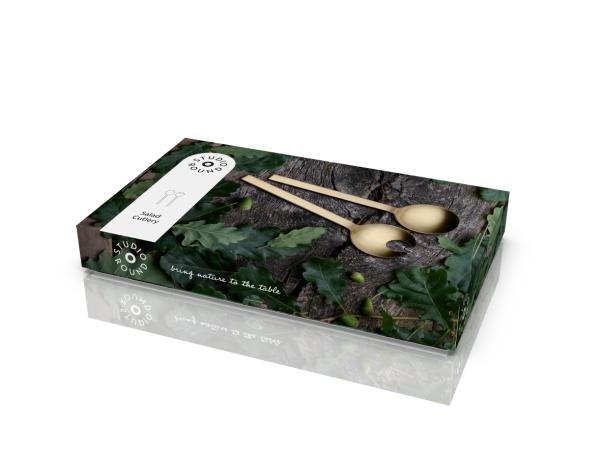 Bitz Studio Round Storm Salad Cutlery 25 Cm Honey