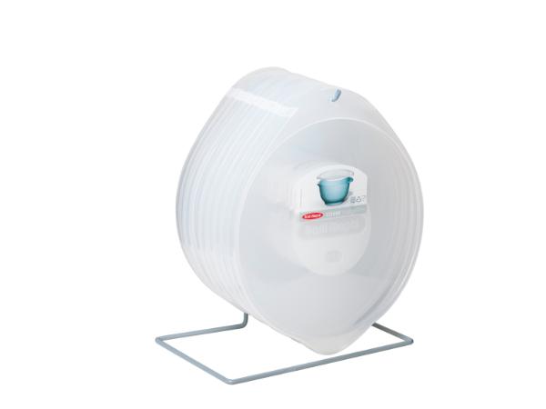 bitz Table display Margrethe lids 4+5 – grey metal