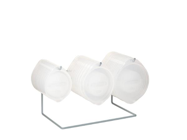 bitz Table display Margrethe lids mini – grey metal