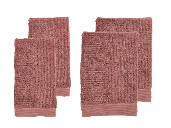 bitz Zone Denmark Classic Towels 4 pcs Peach Red