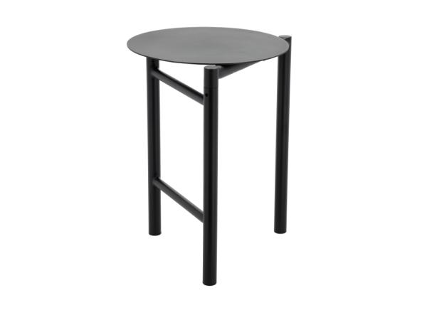 bitz Zone Denmark Disc Stool Dia 33 x 45 cm Black