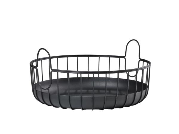 bitz Zone Denmark Inu Basket Dia 38 x 18 cm Black