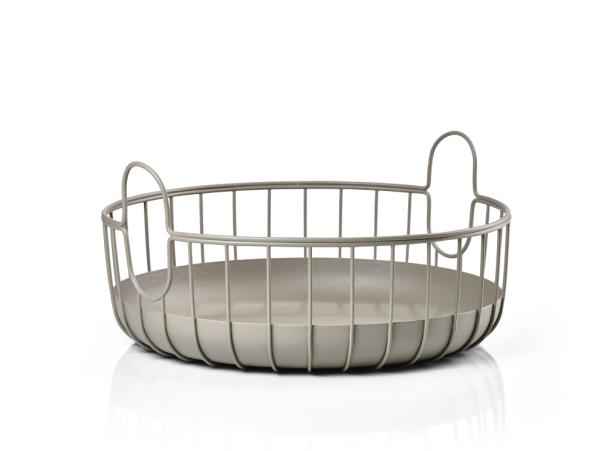 Bitz Zone Denmark Inu Basket Dia 38 X 18 Cm Taupe