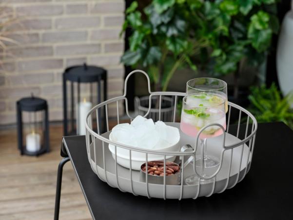 Bitz Zone Denmark Inu Basket Dia 38 X 18 Cm Taupe