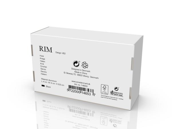 Bitz Zone Denmark Rim Hook 4 X 2 X 8.5 Cm Black