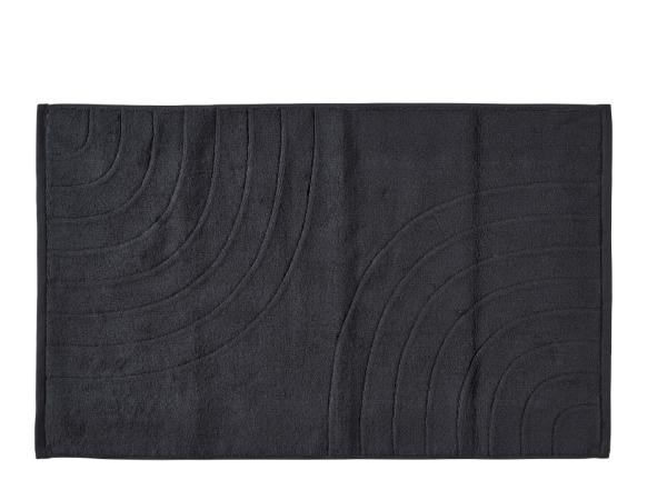 bitz Zone Denmark Time Bath mat 80 x 50 cm Black