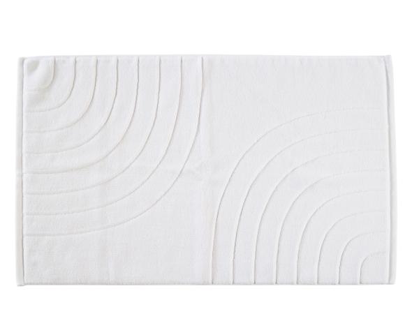 bitz Zone Denmark Time Bath mat 80 x 50 cm White