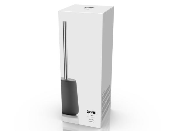 Bitz Zone Nova Toilet Brush Dia. 10 3 X 37 Cm Grey
